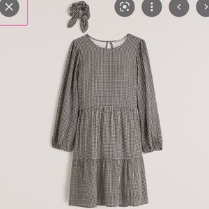 NWT ABERCROMBIE TRAPEZE MINI DRESS + MATCHING SCRUNCHIE